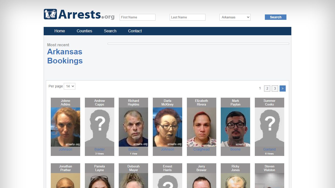 Arkansas Arrests and Inmate Search